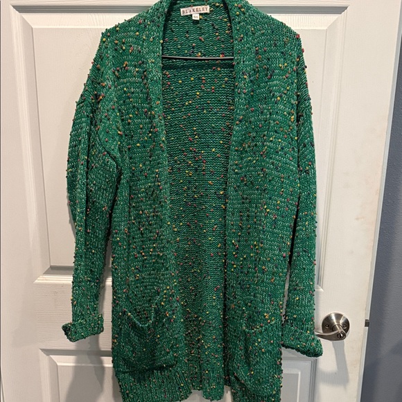 Blakeley Sweaters - Miley Dot Green Cardigan